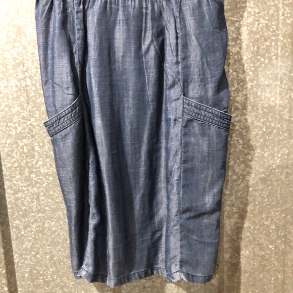 Spaghetti strap denim colored dress - Picture 3 of 4